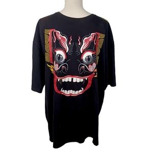 90s Parish Dragon Face T-Shirt Mens 2XL -Dungeon Dragon On Side *MINOR WEAR*